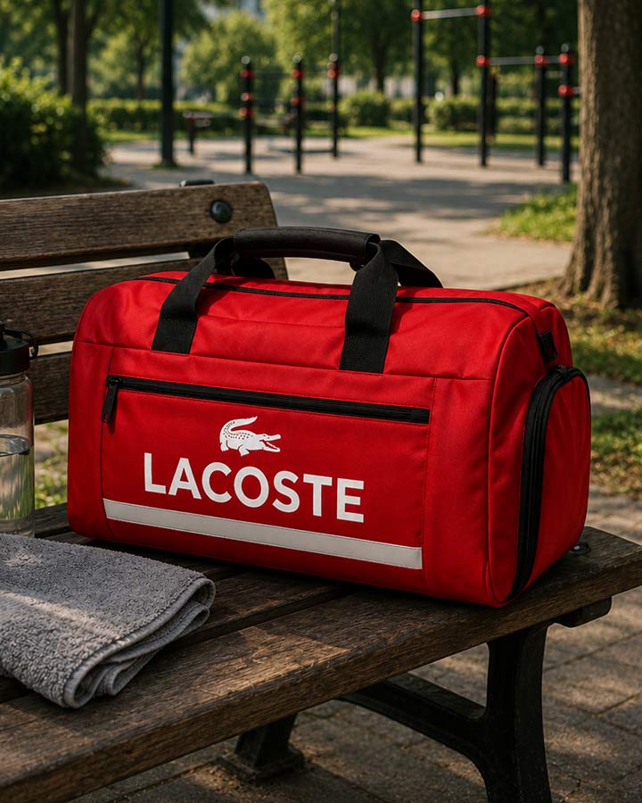 ساک ورزشی مدل LACOSTE ( قرمز )کد6567